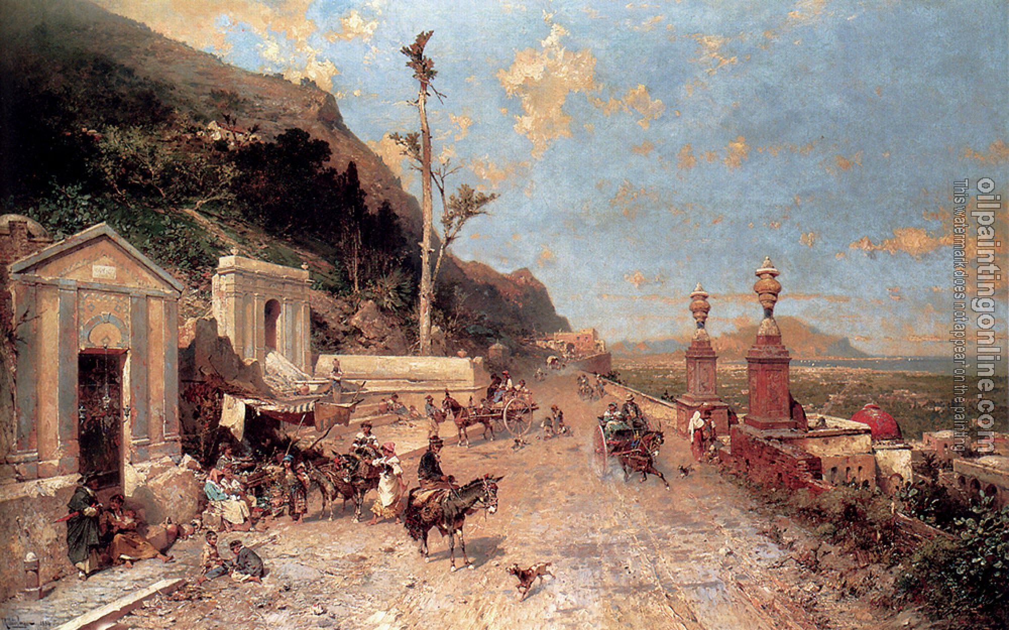 Unterberger, Franz Richard - La Strada Monreale Palermo